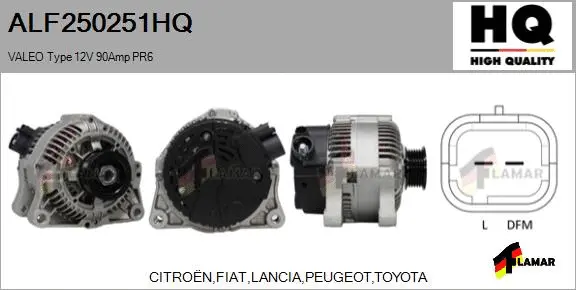 Alternator (ALF250251HQ)