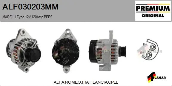 Alternator (ALF030203MM)