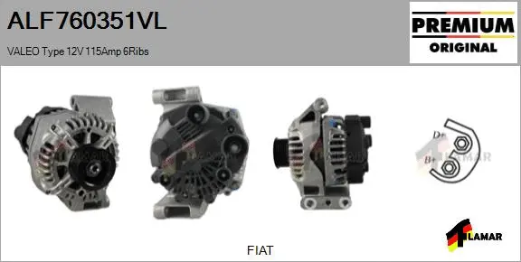 Alternator (ALF760351VL)