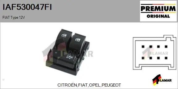 Switch, window regulator (IAF530047FI)
