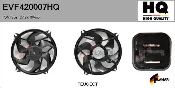 Electric Motor, radiator fan (EVF420007HQ)