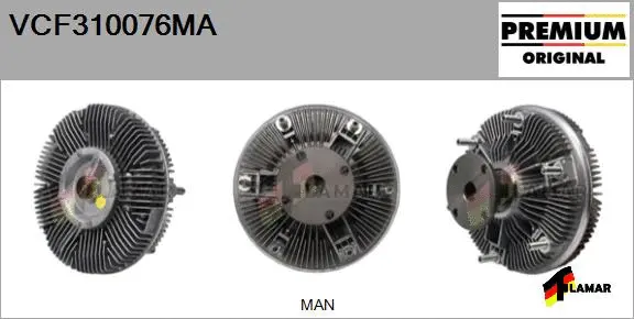 Clutch, radiator fan (VCF310076MA)