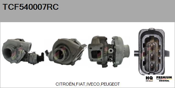 Charger, charging (supercharged/turbocharged) (TCF540007RC)