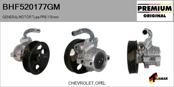 Hydraulic Pump, steering (BHF520177GM)