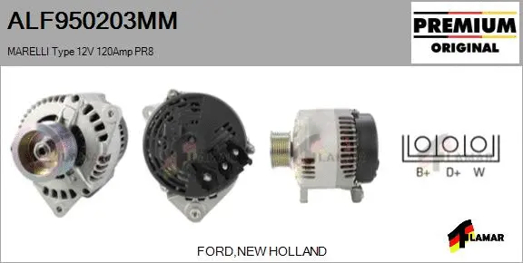 Alternator (ALF950203MM)