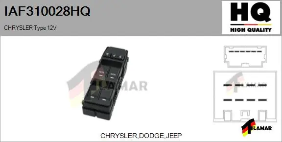 Switch, window regulator (IAF310028HQ)