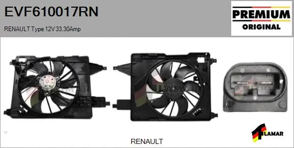 Electric Motor, radiator fan (EVF610017RN)