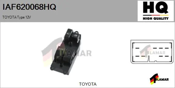 Switch, window regulator (IAF620068HQ)