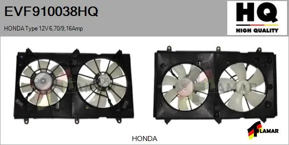 Electric Motor, radiator fan (EVF910038HQ)