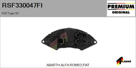 Resistor, interior blower (RSF330047FI)