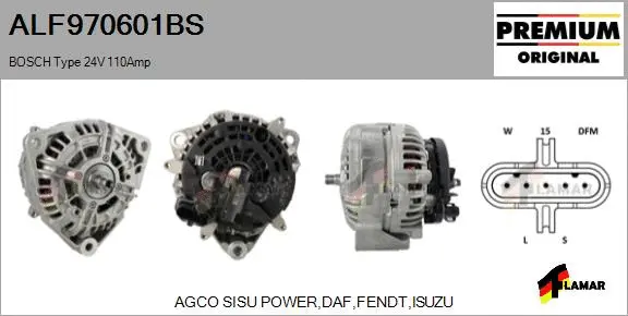 Alternator (ALF970601BS)
