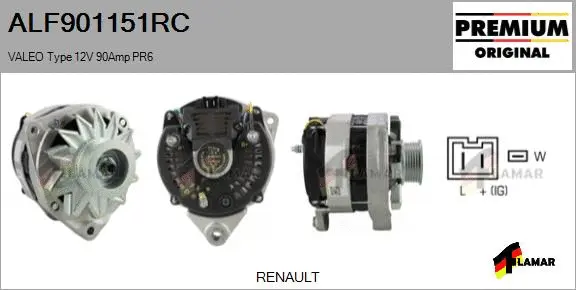 Alternator (ALF901151RC)