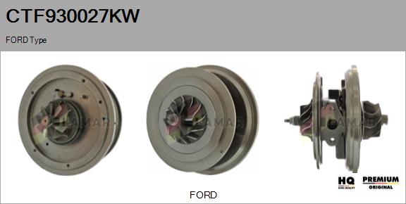 Core assembly, turbocharger (CTF930027KW)