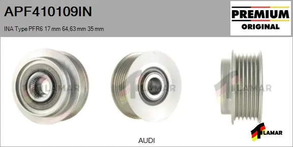 Belt Pulley, alternator (APF410109IN)