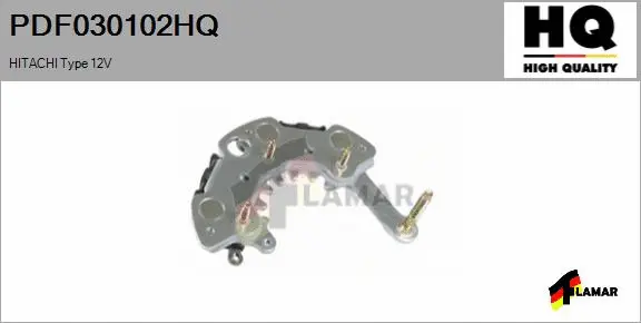 Rectifier, alternator (PDF030102HQ)