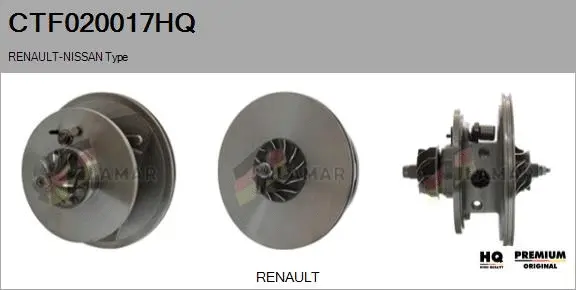 Core assembly, turbocharger (CTF020017HQ)