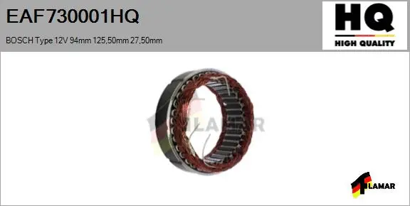 Stator, alternator (EAF730001HQ)