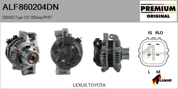 Alternator (ALF860204DN)