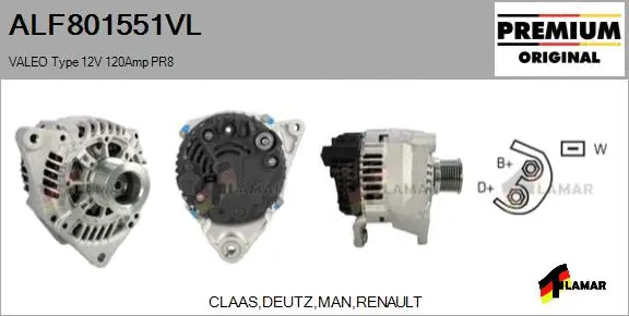 Alternator (ALF801551VL)