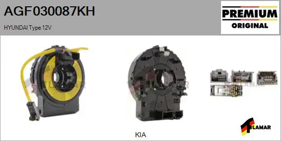 Clockspring, airbag (AGF030087KH)