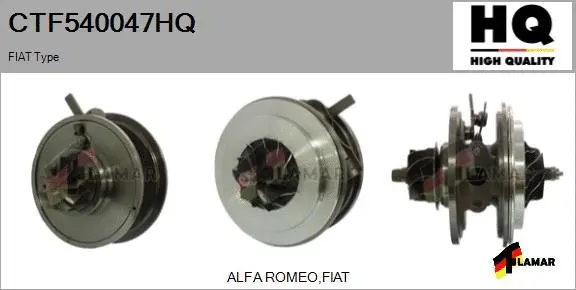 Core assembly, turbocharger (CTF540047HQ)