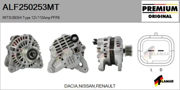 Alternator (ALF250253MT)