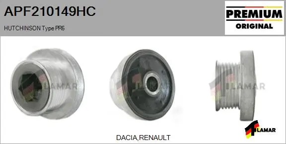 Belt Pulley, alternator (APF210149HC)