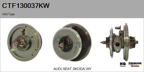 Core assembly, turbocharger (CTF130037KW)