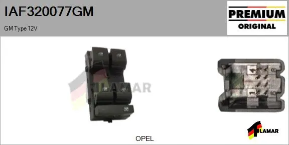Switch, window regulator (IAF320077GM)