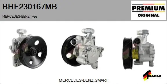 Hydraulic Pump, steering (BHF230167MB)