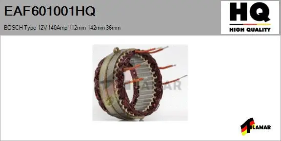 Stator, alternator (EAF601001HQ)