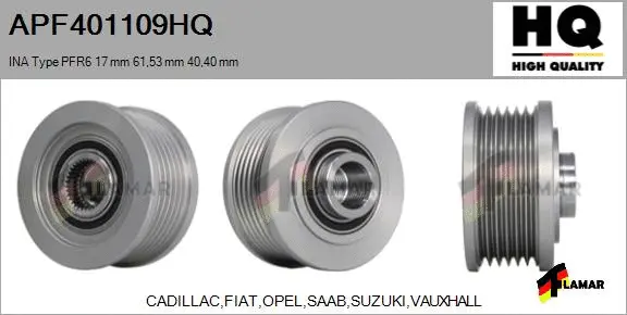 Belt Pulley, alternator (APF401109HQ)