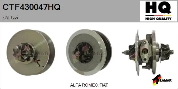 Core assembly, turbocharger (CTF430047HQ)