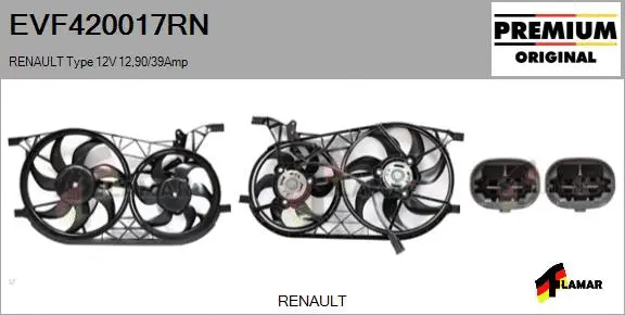 Electric Motor, radiator fan (EVF420017RN)