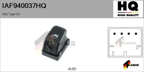 Switch, window regulator (IAF940037HQ)