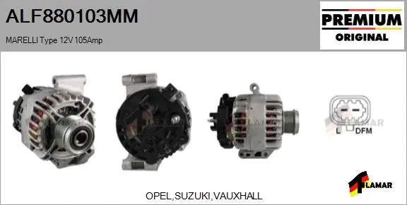 Alternator (ALF880103MM)