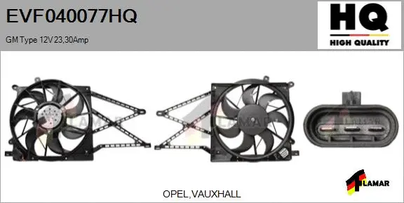 Electric Motor, radiator fan (EVF040077HQ)