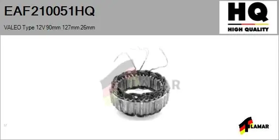Stator, alternator (EAF210051HQ)