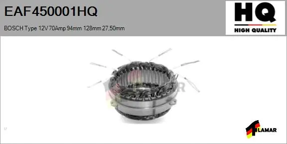 Stator, alternator (EAF450001HQ)