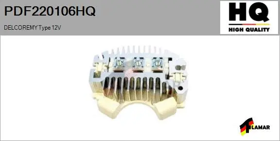 Rectifier, alternator (PDF220106HQ)