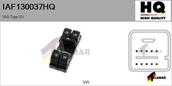 Switch, window regulator (IAF130037HQ)