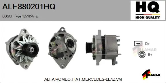 Alternator (ALF880201HQ)