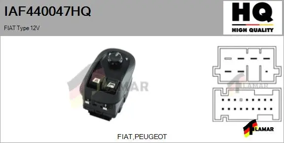 Switch, window regulator (IAF440047HQ)