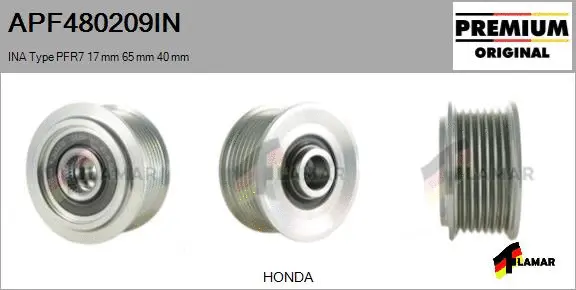 Belt Pulley, alternator (APF480209IN)