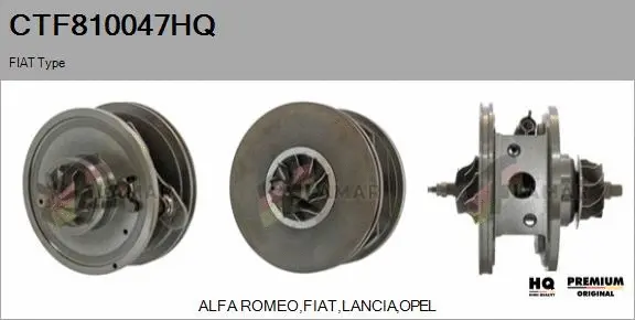 Core assembly, turbocharger (CTF810047HQ)