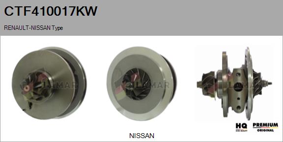 Core assembly, turbocharger (CTF410017KW)