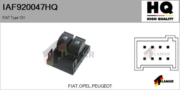 Switch, window regulator (IAF920047HQ)