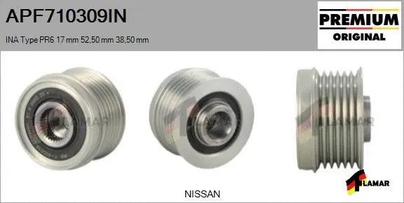 Belt Pulley, alternator (APF710309IN)