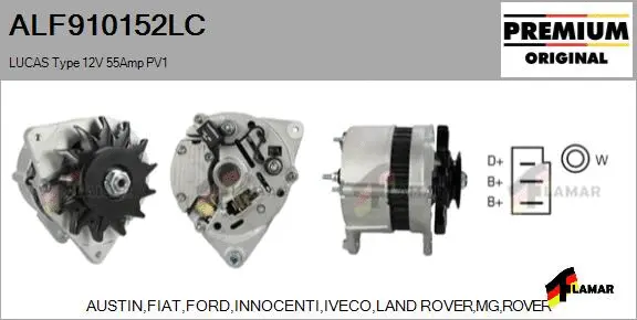 Alternator (ALF910152LC)