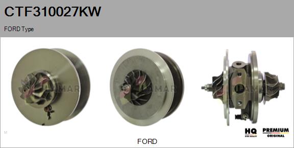 Core assembly, turbocharger (CTF310027KW)